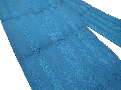 平和屋着物＊夏物 博多織 八寸名古屋帯 献上 紺瑠璃色 DABC8348cm