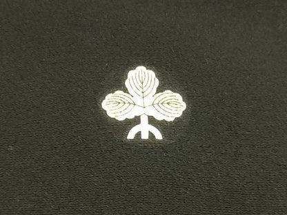 平和屋着物■豪華黒留袖　駒刺繍　流水御所車花文　藤花房　金彩　正絹　逸品　DABC8359cm