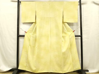 平和屋着物■上質な小紋 芝地紋 暈し染め 正絹 逸品 DABC8362cm