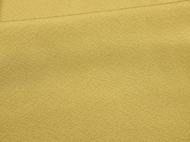 平和屋着物■上質な色無地 黄朽葉色 正絹 逸品 DABC8367cm
