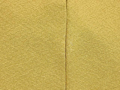 平和屋着物■上質な色無地 黄朽葉色 正絹 逸品 DABC8367cm