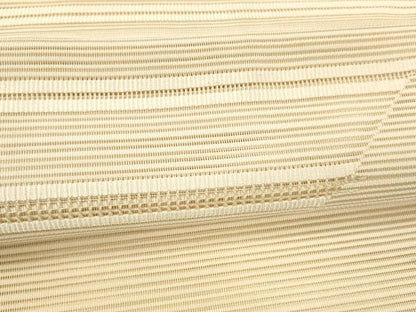 平和屋着物＊夏物 絽綴れ 八寸名古屋帯 横段文 正絹 逸品 DABC8400cm