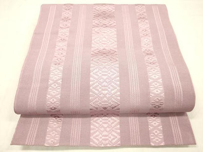 平和屋着物＊夏物 博多織 八寸名古屋帯 献上 石竹色 DABC8402cm