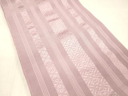 平和屋着物＊夏物 博多織 八寸名古屋帯 献上 石竹色 DABC8402cm