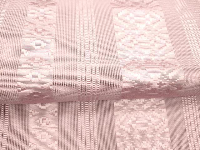 平和屋着物＊夏物 博多織 八寸名古屋帯 献上 石竹色 DABC8402cm