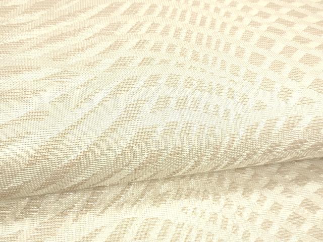 平和屋着物＊夏物 六通柄袋帯 抽象文様 銀糸 正絹 逸品 DABC8408cm