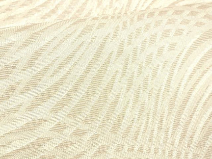 平和屋着物＊夏物 六通柄袋帯 抽象文様 銀糸 正絹 逸品 DABC8408cm