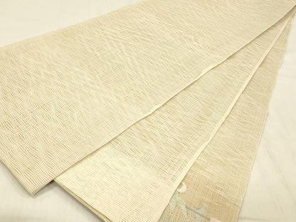 平和屋着物＊夏物 太鼓柄袋帯 枝花文 金銀糸 やまと誂製 正絹 逸品 DABC8412cm