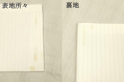平和屋着物＊夏物 九寸名古屋帯 千鳥文 銀糸 DABC8417cm