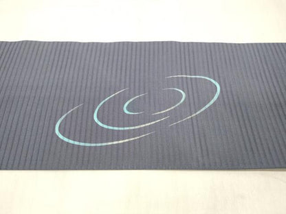 平和屋着物＊夏物 絽塩瀬 九寸名古屋帯 流水魚文 金銀彩 正絹 逸品 DABC8422cm