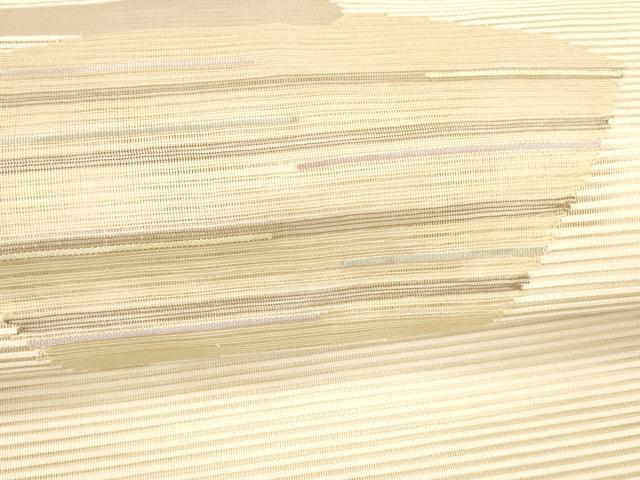 平和屋着物＊夏物 絽綴れ 八寸名古屋帯 地紙横段文 正絹 逸品 DABC8423cm