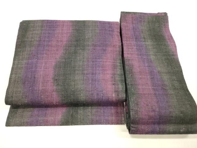 平和屋着物＊夏物 つけ帯 霞文 麻 逸品 DABC8425cm