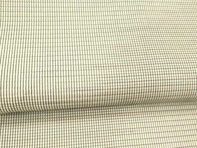 平和屋着物▽八寸名古屋帯 スリーシーズン 春夏秋 格子 正絹 逸品 DABC8427cm