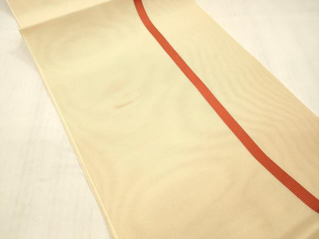 平和屋着物＊夏物 本場筑前博多織 八寸名古屋帯 間道 正絹 逸品 DABC8429cm
