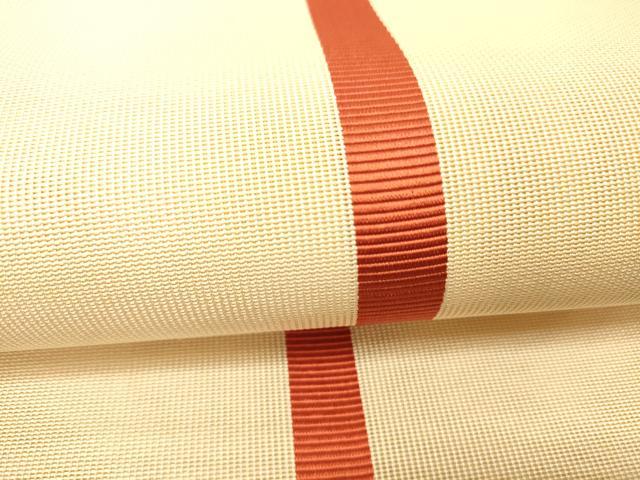 平和屋着物＊夏物 本場筑前博多織 八寸名古屋帯 間道 正絹 逸品 DABC8429cm