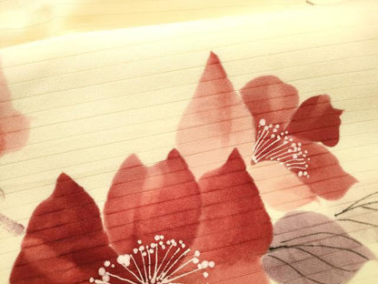 平和屋着物＊夏物 九寸名古屋帯 作家物 手描き 枝花文 DABC8432cm