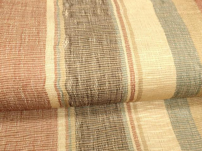 平和屋着物＊夏物 両面 全通柄袋帯 間道 正絹 逸品 DABC8437cm