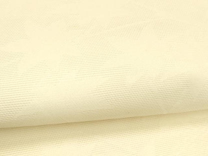 平和屋着物＊夏物 九寸名古屋帯 枝葉文 薄卵色 正絹 逸品 DABC8439cm