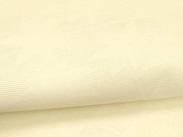 平和屋着物＊夏物 九寸名古屋帯 枝葉文 薄卵色 正絹 逸品 DABC8439cm