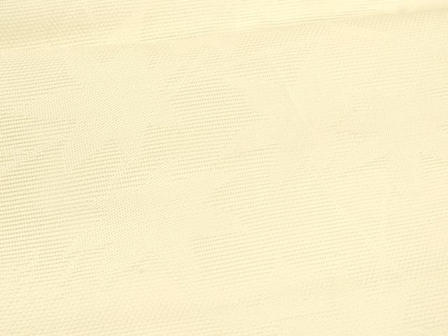 平和屋着物＊夏物 九寸名古屋帯 枝葉文 薄卵色 正絹 逸品 DABC8439cm