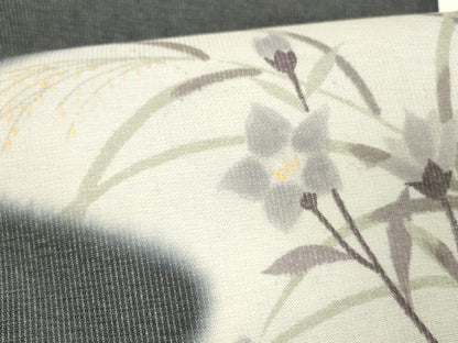 平和屋着物＊夏物 太鼓柄袋帯 草花文 金彩 正絹 逸品 DABC8450cm