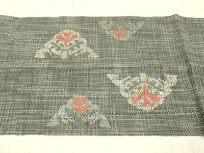 平和屋着物＊夏物 八寸名古屋帯 人物抽象文 正絹 逸品 DABC8454cm