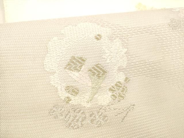 平和屋着物＊夏物 六通柄袋帯 唐織 雪輪宝尽くし花文 金銀糸 正絹 逸品 DABC8458cm