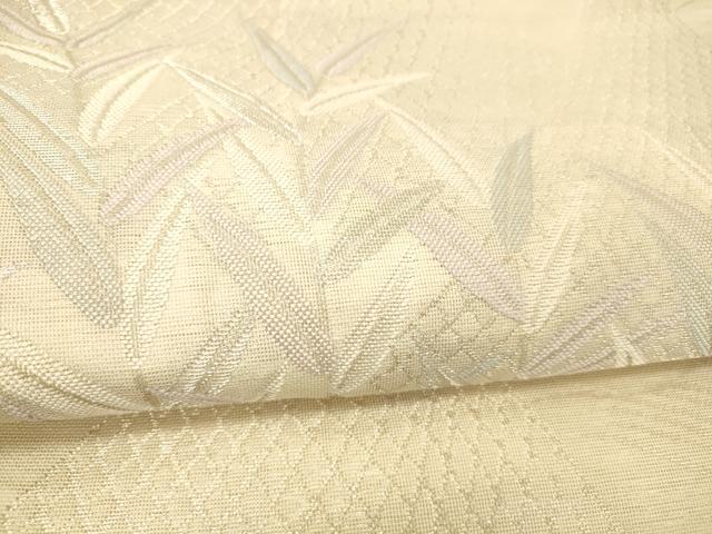 平和屋着物＊夏物 六通柄袋帯 すず風 銀糸 正絹 逸品 DABC8465cm