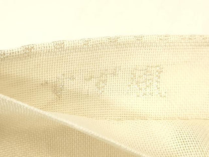 平和屋着物＊夏物 六通柄袋帯 すず風 銀糸 正絹 逸品 DABC8465cm