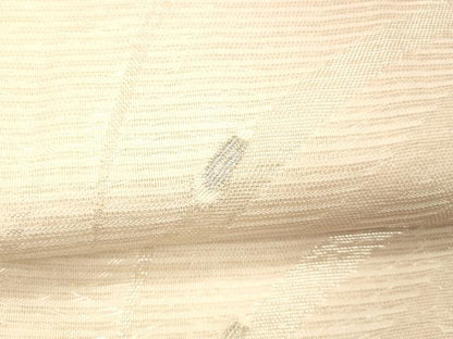 平和屋着物＊夏物 六通柄袋帯 夏虫草葉文 銀糸 正絹 逸品 DABC8466cm