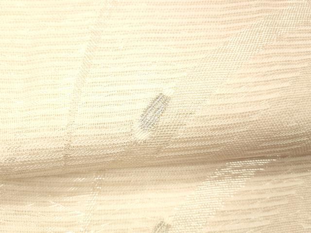 平和屋着物＊夏物 六通柄袋帯 夏虫草葉文 銀糸 正絹 逸品 DABC8466cm