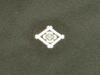 平和屋着物■豪華黒留袖 作家物 駒刺繍 飛鶴松文 金銀彩 正絹 逸品 DABC8471cm