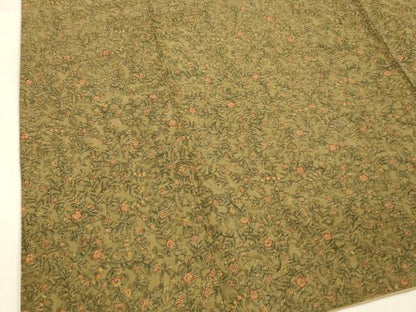 平和屋着物■上質な小紋　草花文　正絹　逸品　DABC8473cm