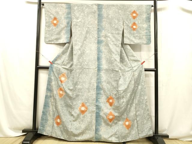 平和屋着物■訪問着　菱文　正絹　逸品　DABC8475cm