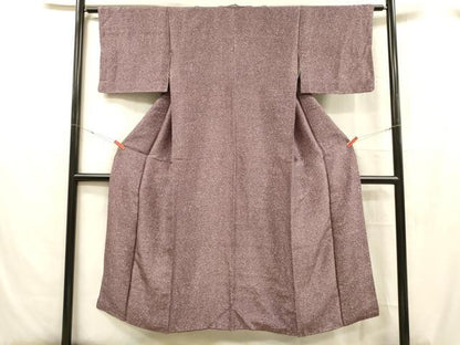 平和屋着物■上質な小紋　霞文　正絹　逸品　DABC8476cm