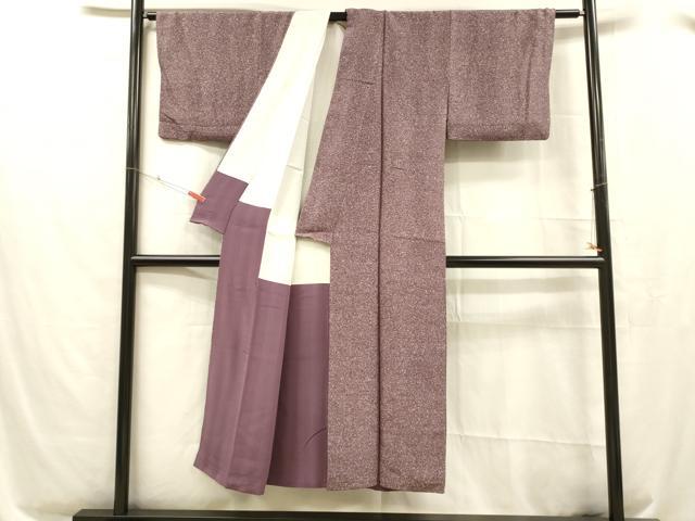 平和屋着物■上質な小紋　霞文　正絹　逸品　DABC8476cm