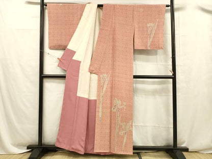 平和屋着物■訪問着　枝花文　正絹　逸品　未使用　DABC8483cm