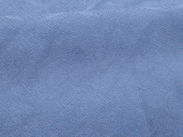 平和屋着物■上質な色無地　檜垣地紋　紺色　正絹　逸品　DABC8494cm
