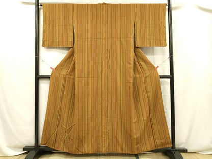 平和屋着物■上質な小紋　間道　正絹　逸品　DABC8502cm