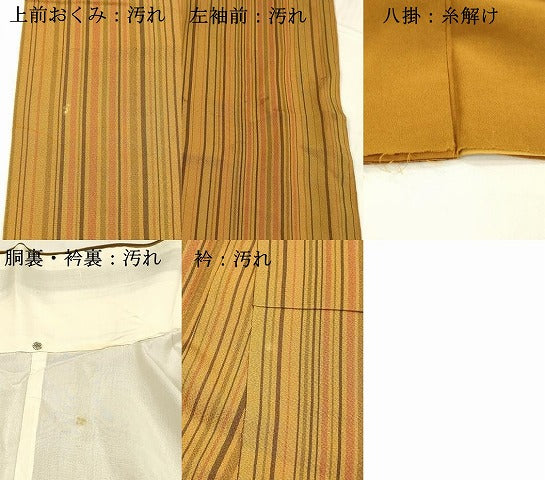平和屋着物■上質な小紋　間道　正絹　逸品　DABC8502cm
