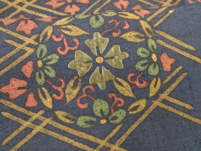 平和屋着物■訪問着 紬地 刺繍 花菱文 正絹 逸品 DABC8506cm