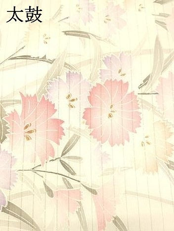 平和屋着物＊夏物 九寸名古屋帯 草花文 DABC8516cm