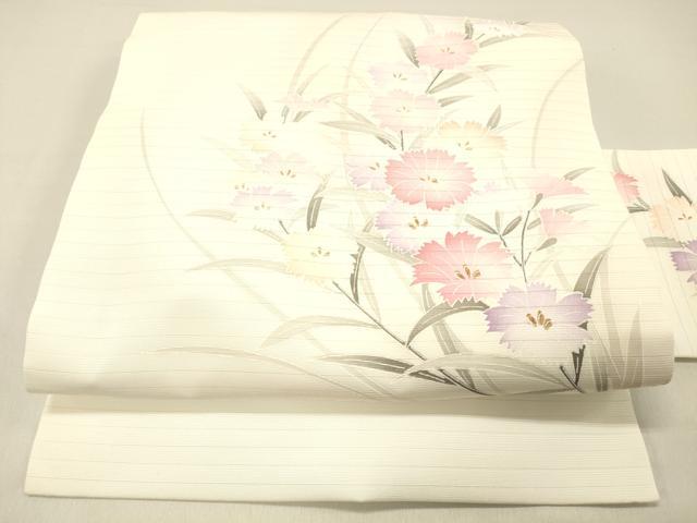 平和屋着物＊夏物 九寸名古屋帯 草花文 DABC8516cm