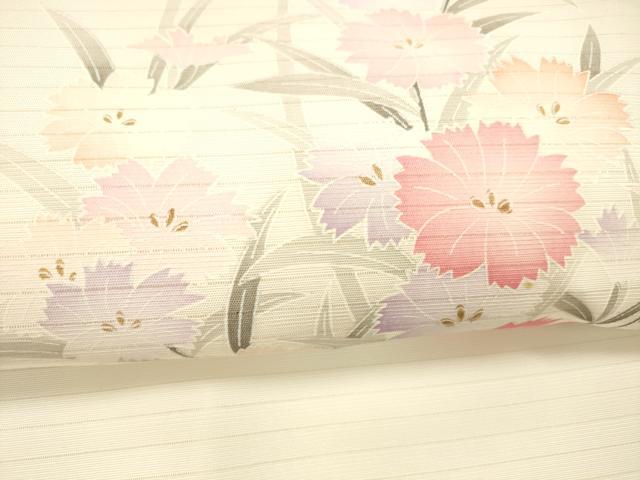 平和屋着物＊夏物 九寸名古屋帯 草花文 DABC8516cm