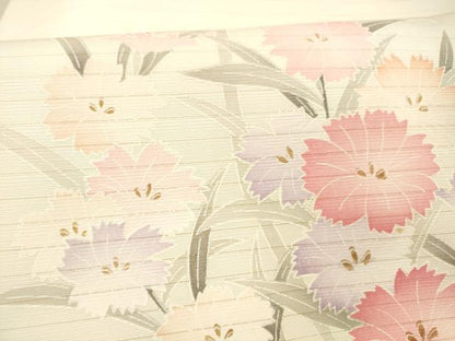 平和屋着物＊夏物 九寸名古屋帯 草花文 DABC8516cm