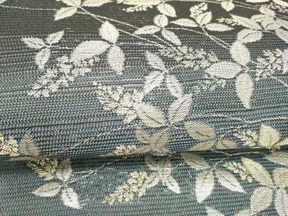 平和屋着物＊夏物 六通柄 京袋帯 草葉文 金銀糸 DABC8518cm
