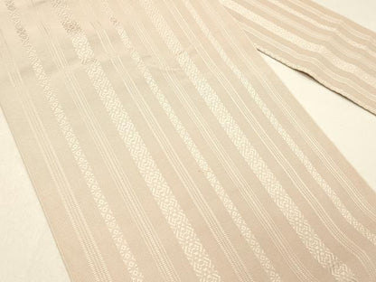 平和屋着物＊夏物 本場筑前博多織 八寸名古屋帯 紗献上 虹色 正絹 逸品 DABC8519cm
