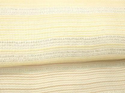 平和屋着物＊夏物 六通柄 京袋帯 横段文 銀糸 DABC8521cm
