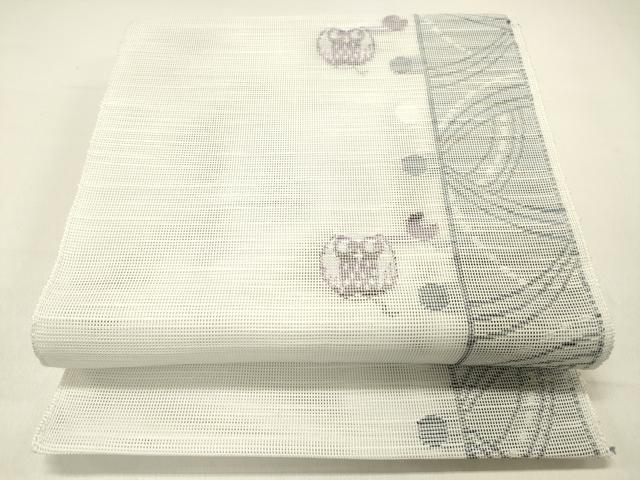 平和屋着物＊夏物 八寸名古屋帯 梟間道 DABC8523cm