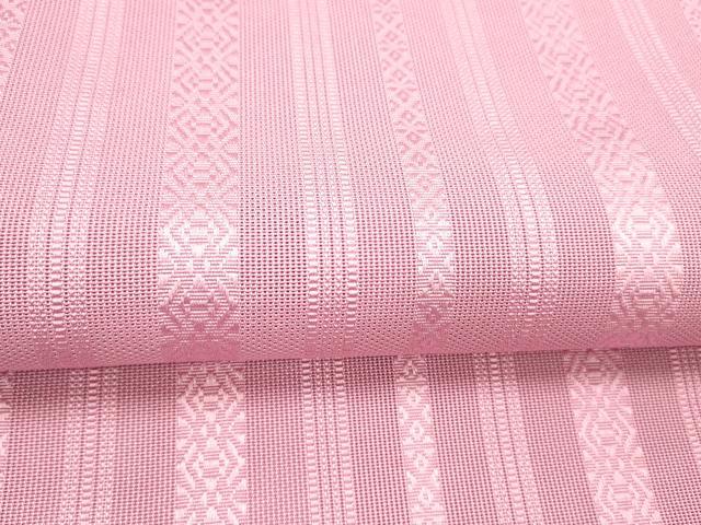 平和屋着物＊夏物 博多織 八寸名古屋帯 献上 桃色 DABC8526cm